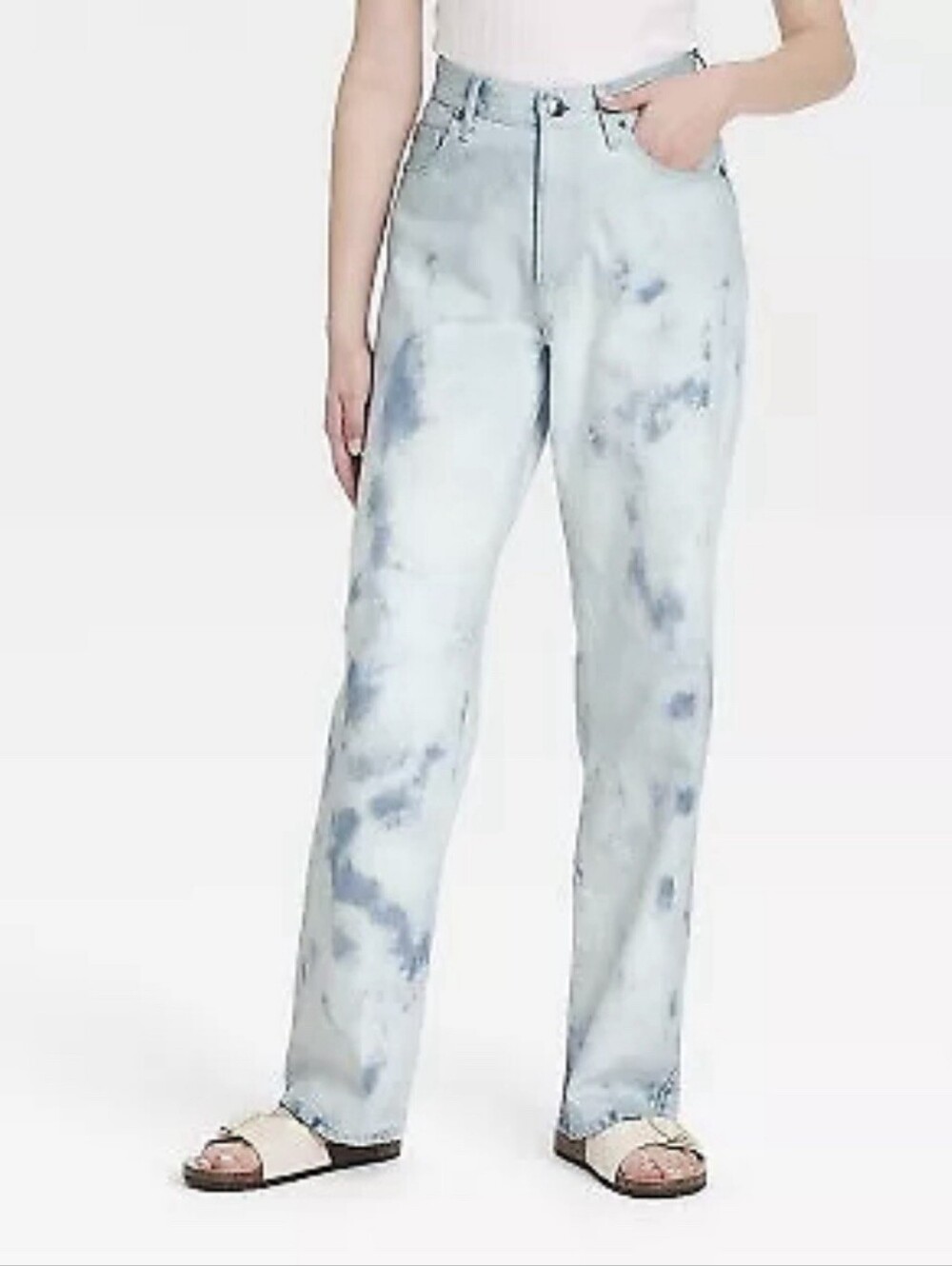 90s Baggy Cloud Wash Jeans Mid-Rise Size 6R